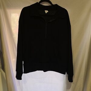 Avia Women's Black Half-Zip Sweatshirt And Joggers